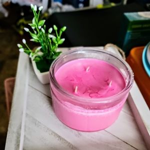 Pomegranate soy wax candle